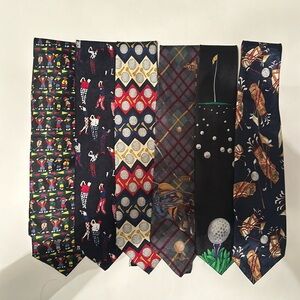 Golf themed ties